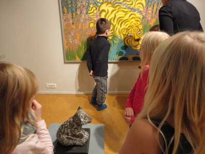looking, listening and exploring the art works