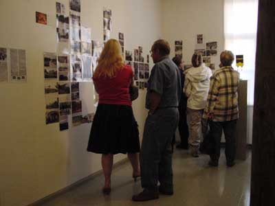 Haukivuori Muistoissamme during the taidekirppujen y� in art centre saksala ArtRadius