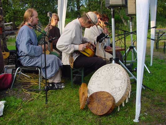 Theperformance of the  Ancient Bear Cult is based on music from the middle ages.