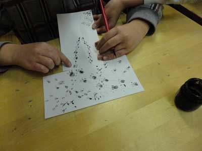 arranging drawings to create a track