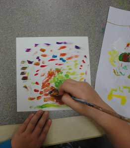 the first layer of a painting