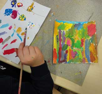 working in different layers intensify the painting