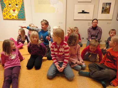 looking, listening and exploring the art works