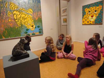 looking, listening and exploring the art works