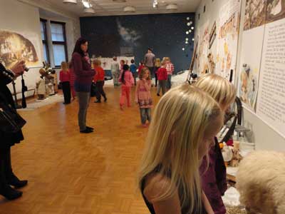 looking, listening and exploring the art works