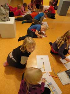 looking, listening and exploring the art works