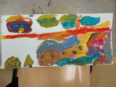 class 1 Haukivuori painting about the Savo-rail