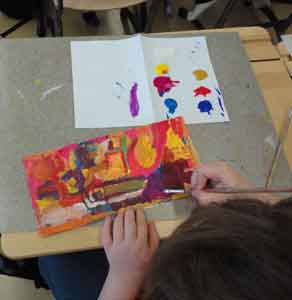 class 1 Haukivuori painting about the Savo-rail