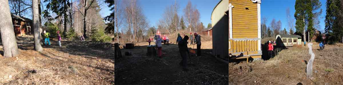 more action during the cleaning of the yard of Hiirola railway station
