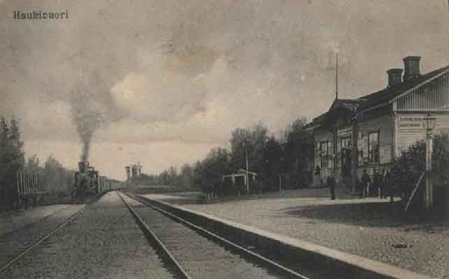 railway station Haukivuori in 1900
