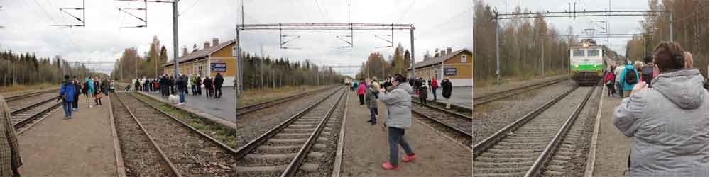 protest against closing the stop at Haukivuori