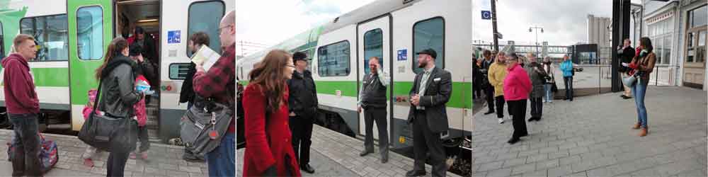 protest against closing Haukivuori stop