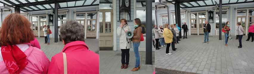 protest against closing Haukivuori stop