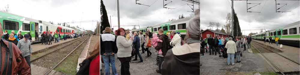 protest against closing Haukivuori stop
