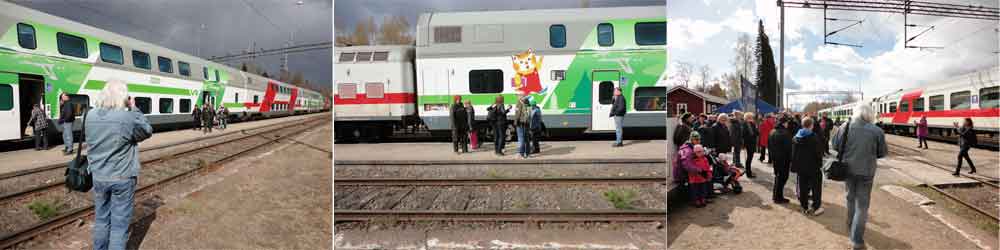 protest on Haukivuori railway station on Saturday May 3