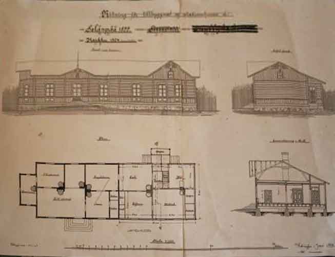 map railway station Sel�np�� 1899